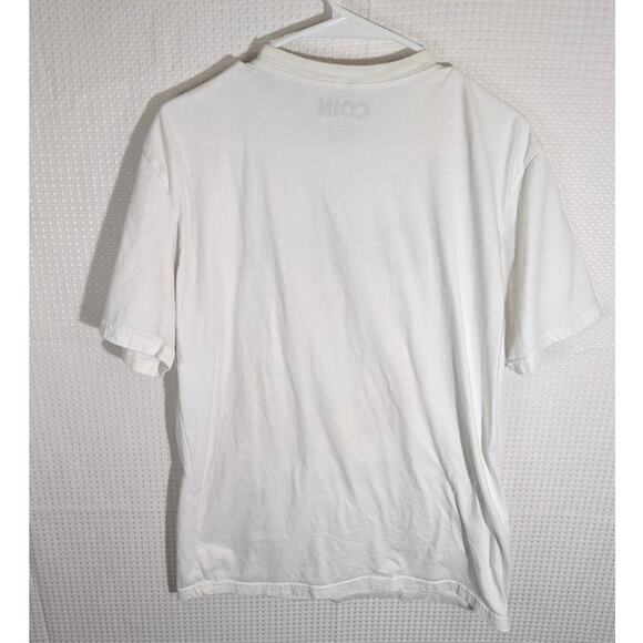 COIN Uncanny Valley Tour T Shirt Size L White Graphic Band Tee Concert Merch - Picture 4 of 4